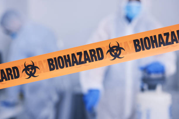 Professional Blood Cleanup technician working in Laurel, NY